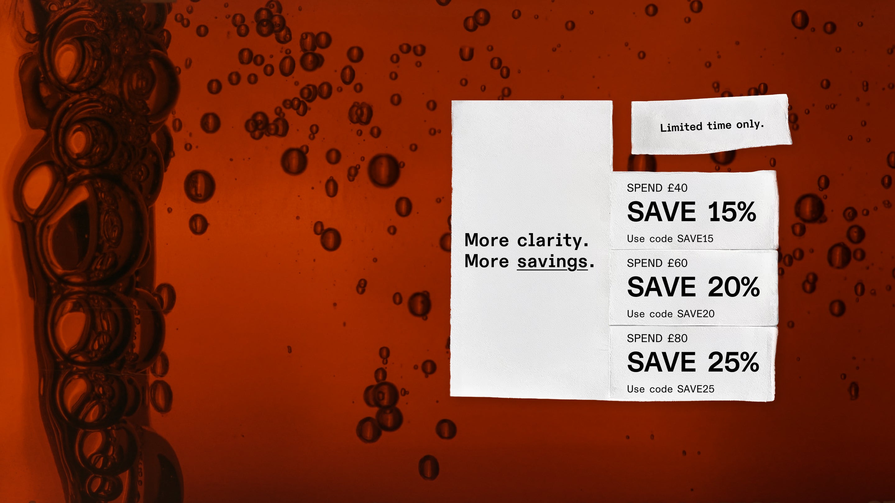 Spend and save up to 25% off