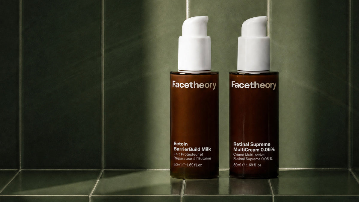 Ectoin BarrierBuild Milk y Retinal Supreme MultiCream de Facetheory