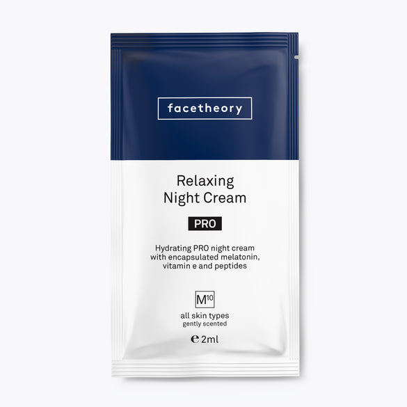 Relaxing Night Cream M10 PRO 2ml with Encapsulated Melatonin, Vitamin E and Peptides (Sample)